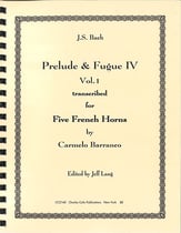Prelude and Fugue IV #1 French Horn Quintet cover